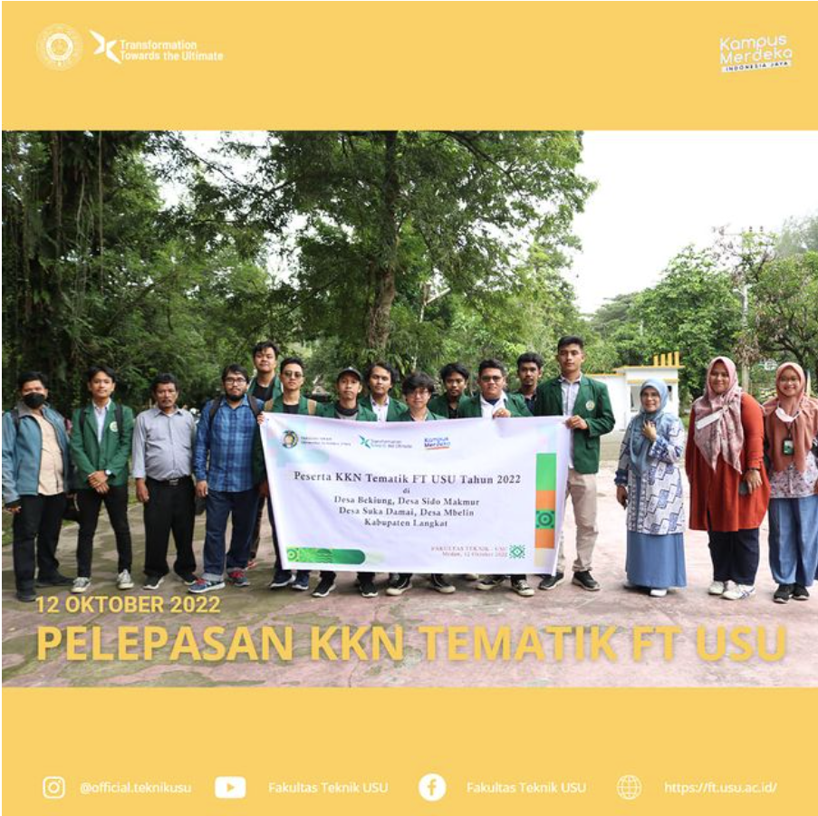Thematic KKN Departure Faculty of Engineering, Universitas Sumatera Utara